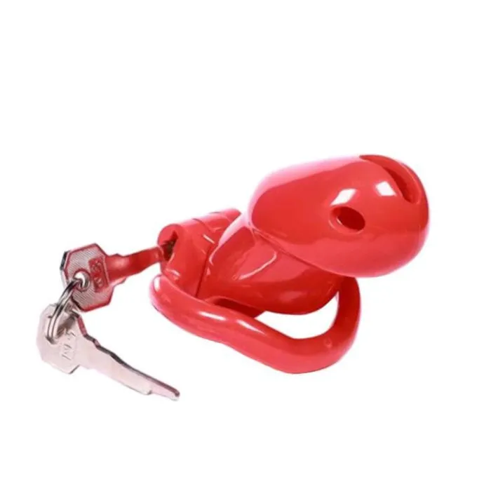 Male Sex Toys Love Plugs Red Rocket Chastity Cage