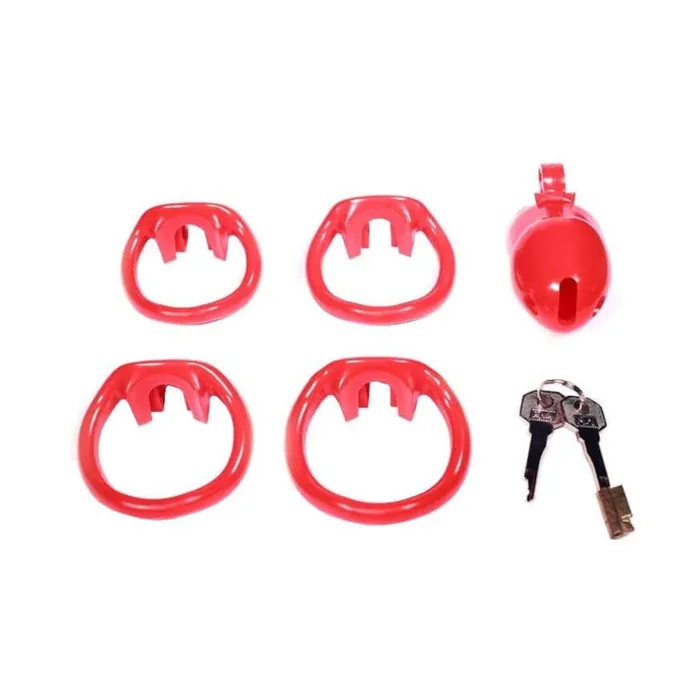 Male Sex Toys Love Plugs Red Rocket Chastity Cage