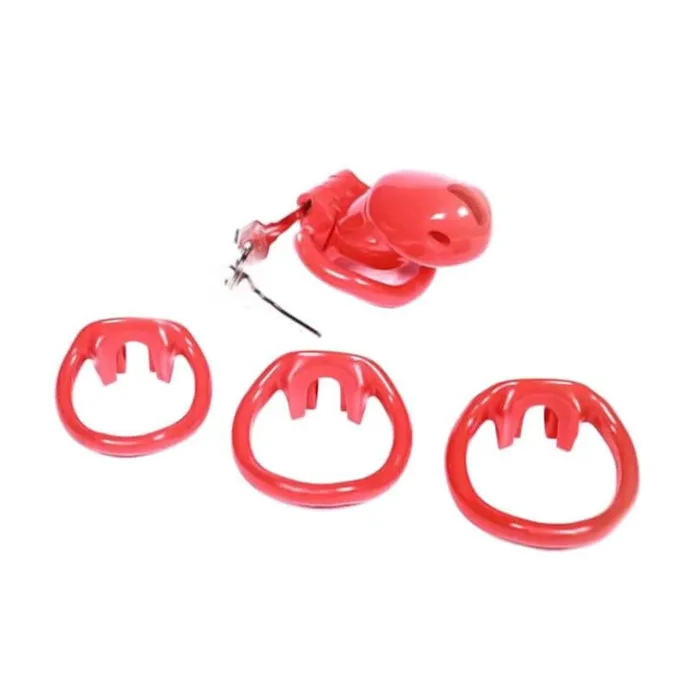Male Sex Toys Love Plugs Red Rocket Chastity Cage