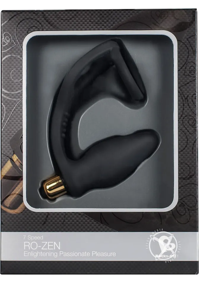 Male Sex Toys Rocks Off ROZen Vibrating Silicone Cock Ring with Butt Plug Male Sex Toys Rocks Off ROZen Vibrating Silicone Cock Ring with Butt Plug