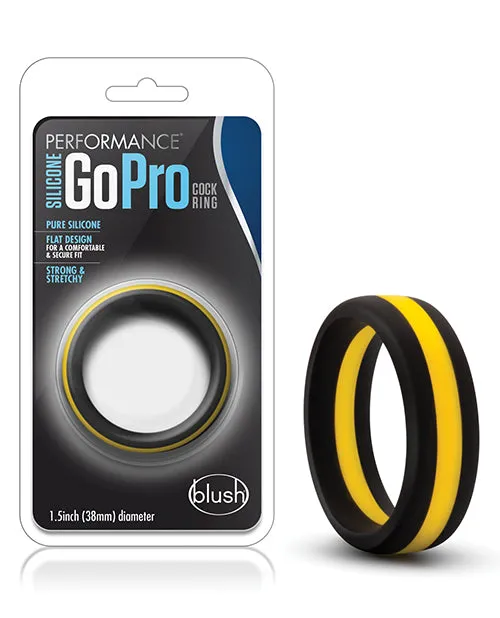 Open Desires Anal Blush Performance Silicone Go Pro Cock Ring BlackGold