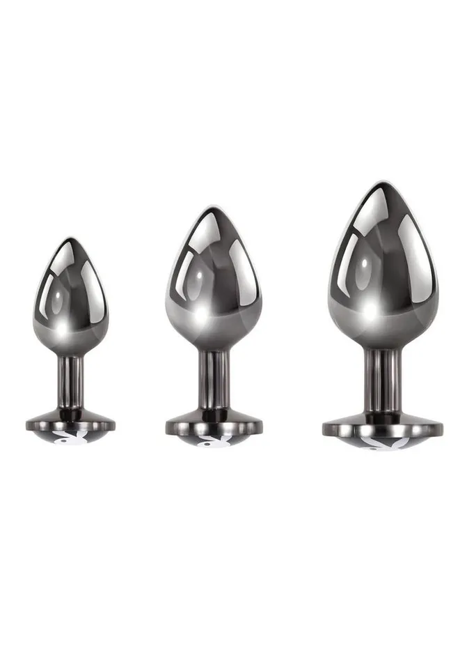 Playboy Pleasure 3 Ways Metal Anal Training Kit Playboy Male Sex Toys