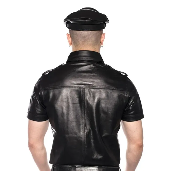 Restraints Prowler RED Prowler RED Leather Police Shirt Black