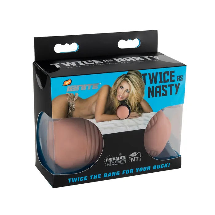 Si60609 TWICE AS NASTY CARAMEL SI Novelties Vibrators