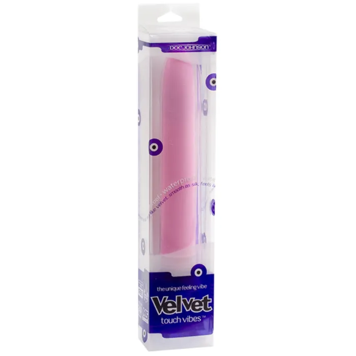 Vibrators Doc Johnson Doc Johnson Velvet Touch Vibes Waterproof Vibrator Pink