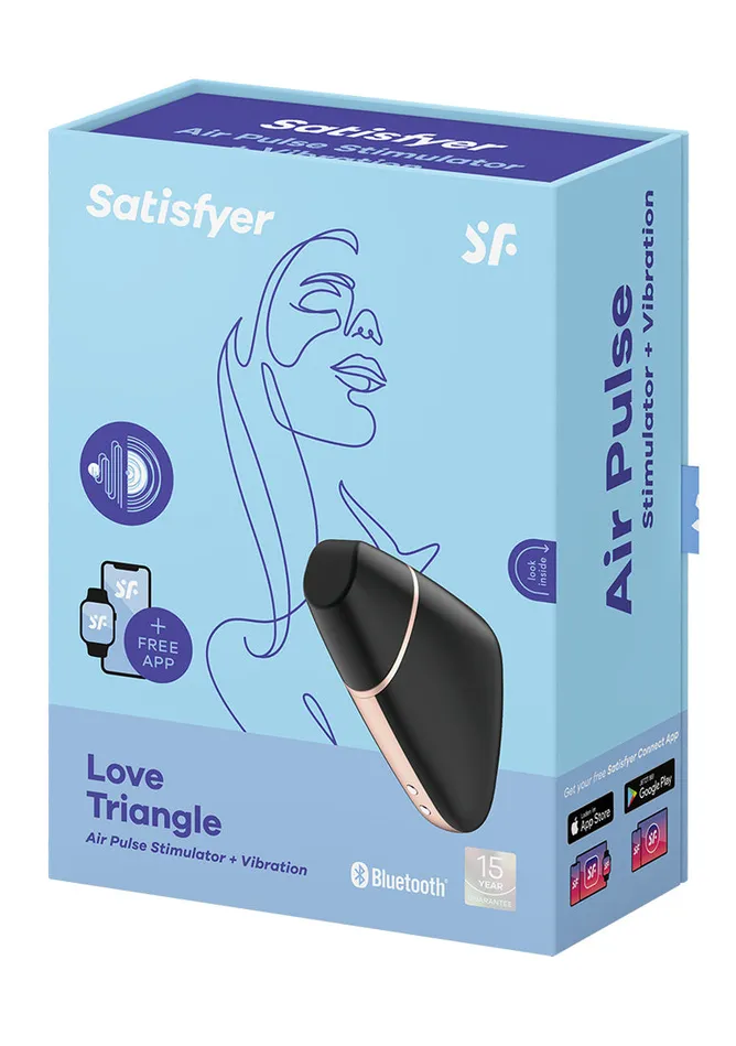 Vibrators Satisfyer Love Triangle App Enabled Air Pulse Stimulator Vibrators Satisfyer Love Triangle App Enabled Air Pulse Stimulator