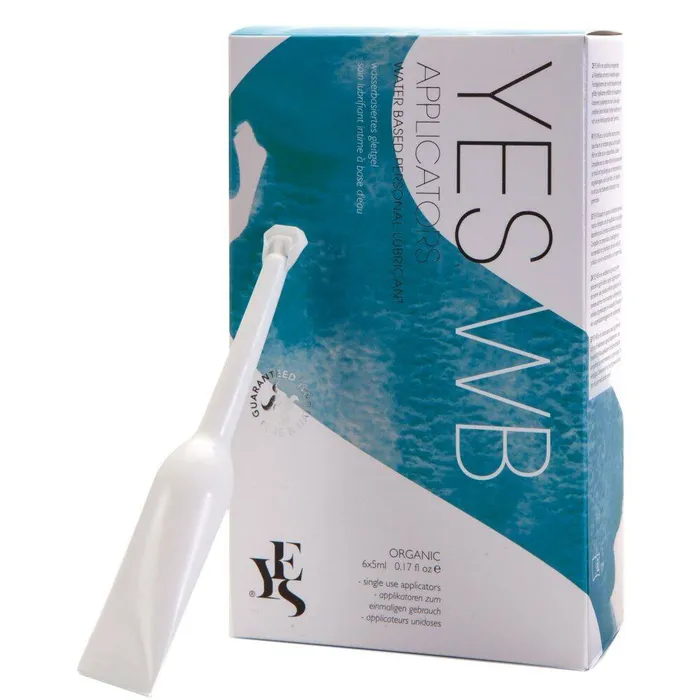 Vibrators Yes Organic Water Lube Applicators x 6 Yes