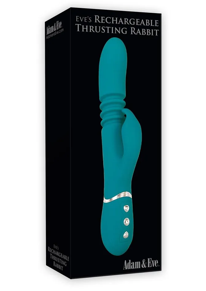 Adam and Eve Eves Rechargeable Silicone Thrusting Rabbit Vibrator Adam and Eve Female Sex Toys