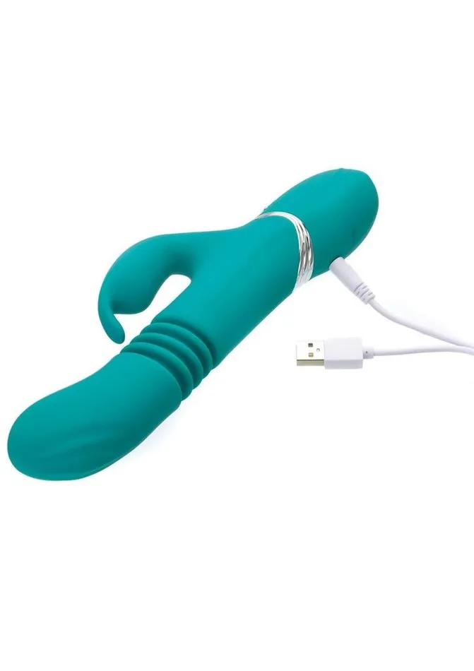 Adam and Eve Eves Rechargeable Silicone Thrusting Rabbit Vibrator Adam and Eve Female Sex Toys