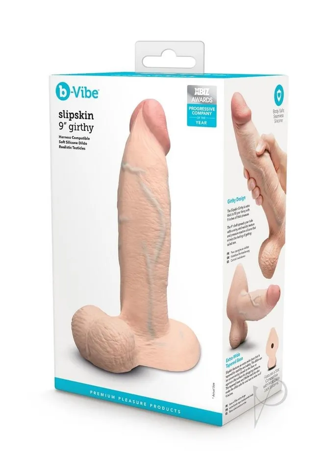 bVibe Dildos BVibe Slipskin Realistic Silicone Girthy Dildo