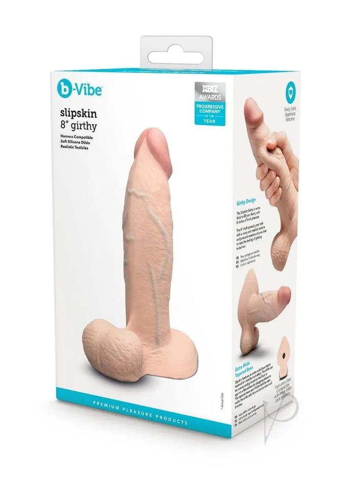 bVibe Dildos BVibe Slipskin Realistic Silicone Girthy Dildo