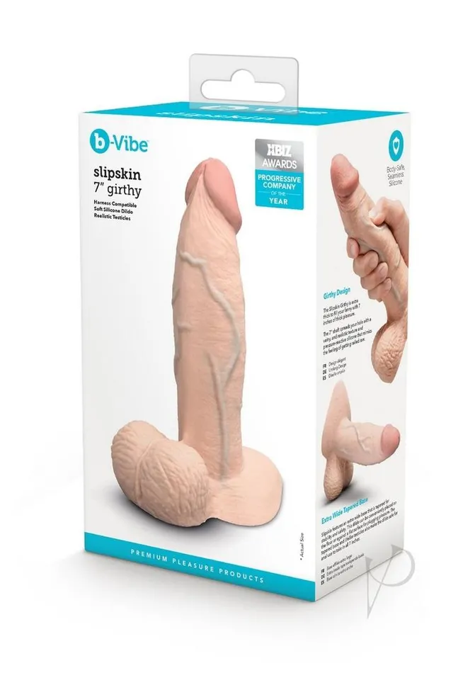 bVibe Dildos BVibe Slipskin Realistic Silicone Girthy Dildo
