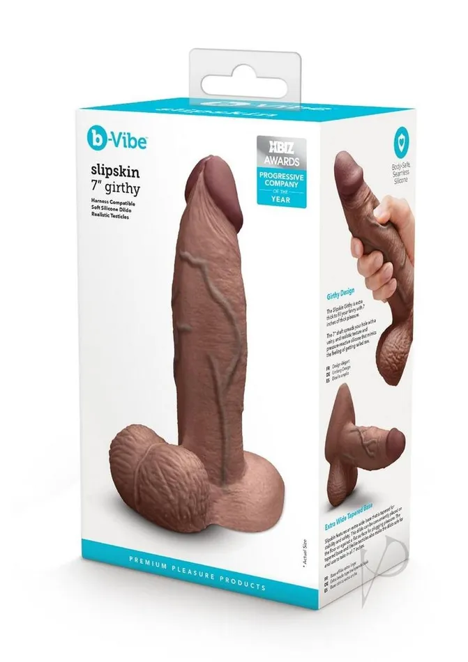 bVibe Dildos BVibe Slipskin Realistic Silicone Girthy Dildo