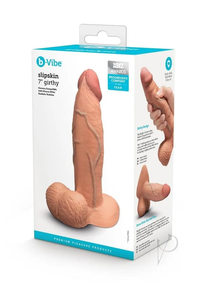 bVibe Dildos BVibe Slipskin Realistic Silicone Girthy Dildo