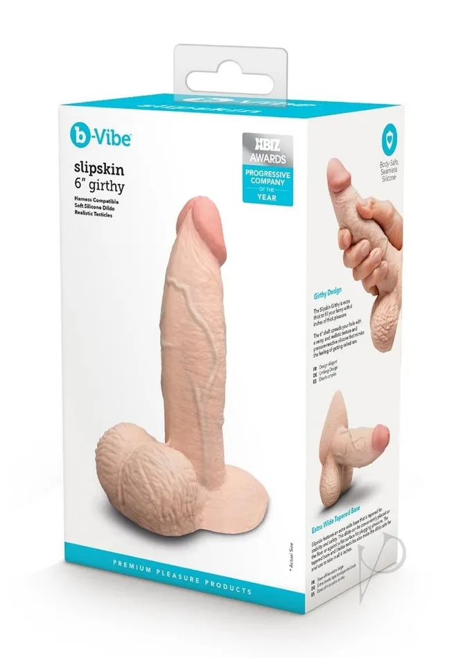 bVibe Dildos BVibe Slipskin Realistic Silicone Girthy Dildo