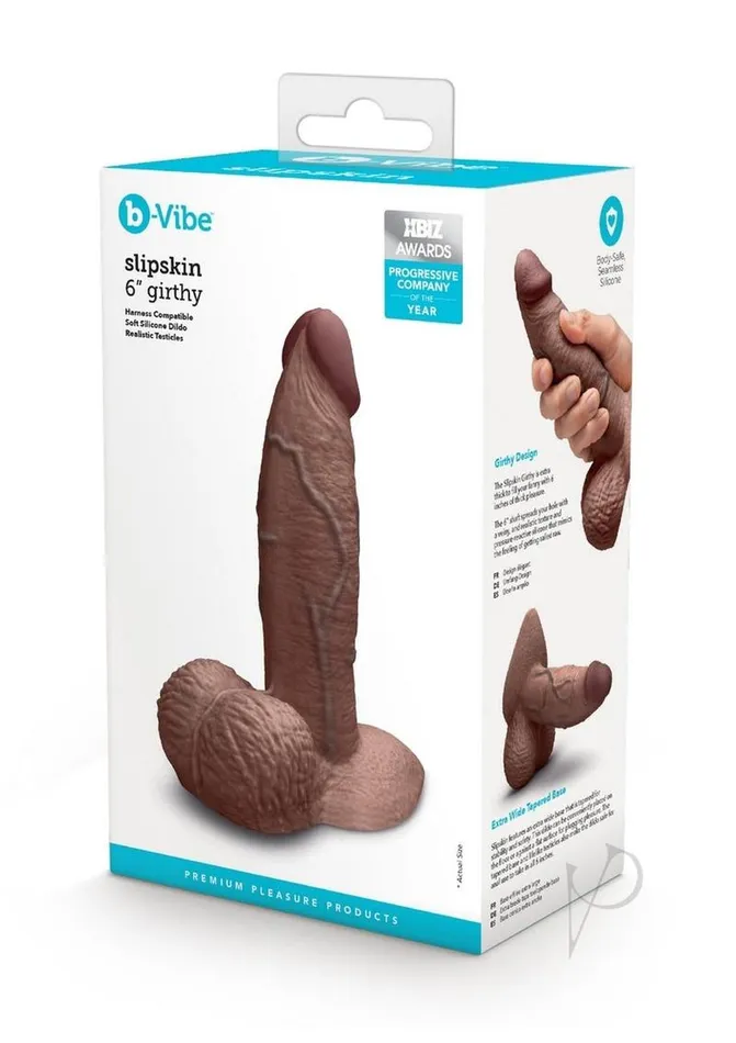 bVibe Dildos BVibe Slipskin Realistic Silicone Girthy Dildo