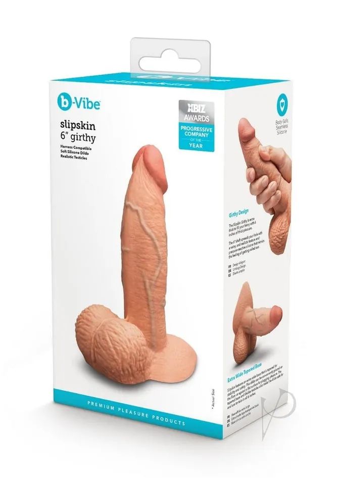 bVibe Dildos BVibe Slipskin Realistic Silicone Girthy Dildo
