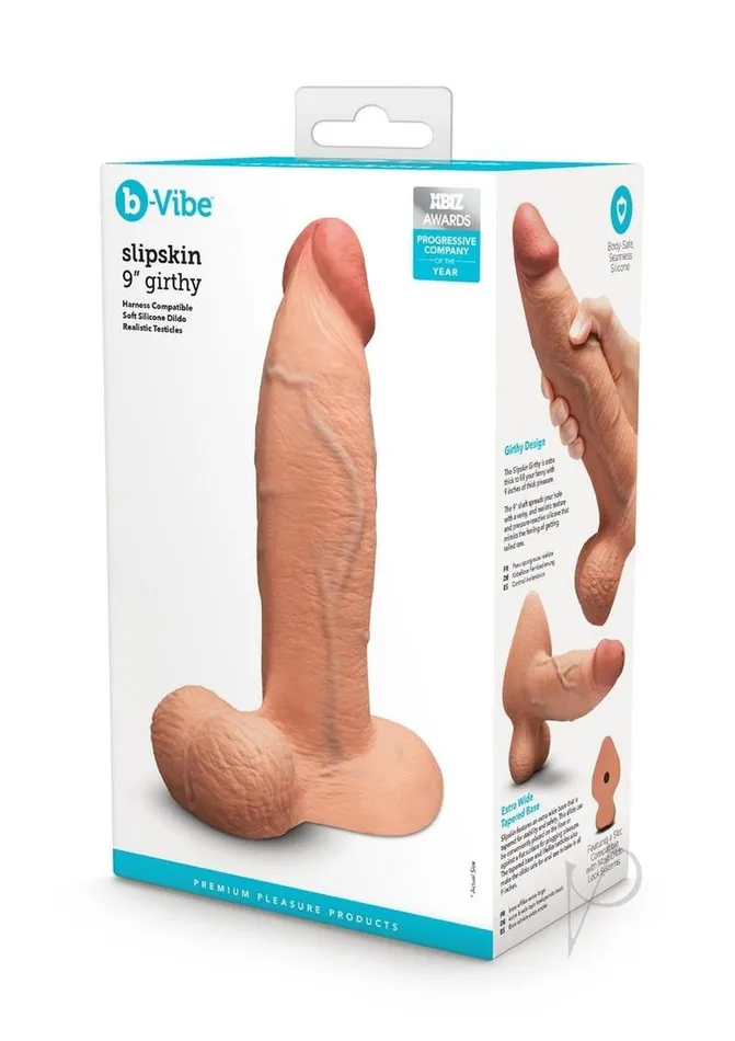bVibe Dildos BVibe Slipskin Realistic Silicone Girthy Dildo