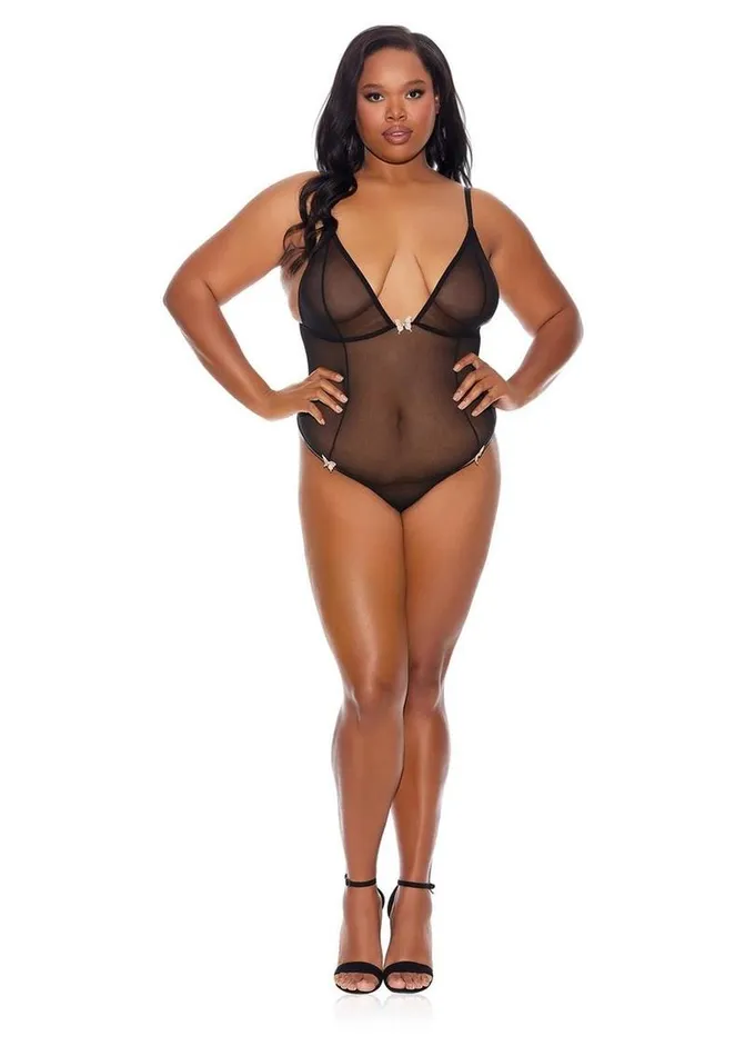 Barely Bare Crotchless Mesh Teddy Barely Bare Vibrators