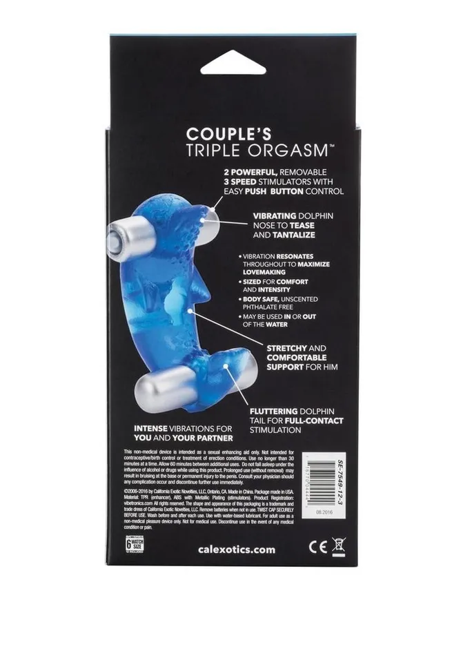 Couples Couples Enhancers Couples Triple Orgasm Vibrating Cock Ring