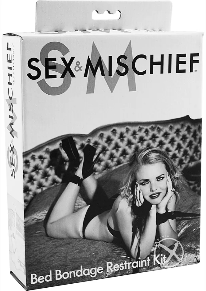 Couples Sex and Mischief Bed Bondage Restraint Kit Sex and Mischief
