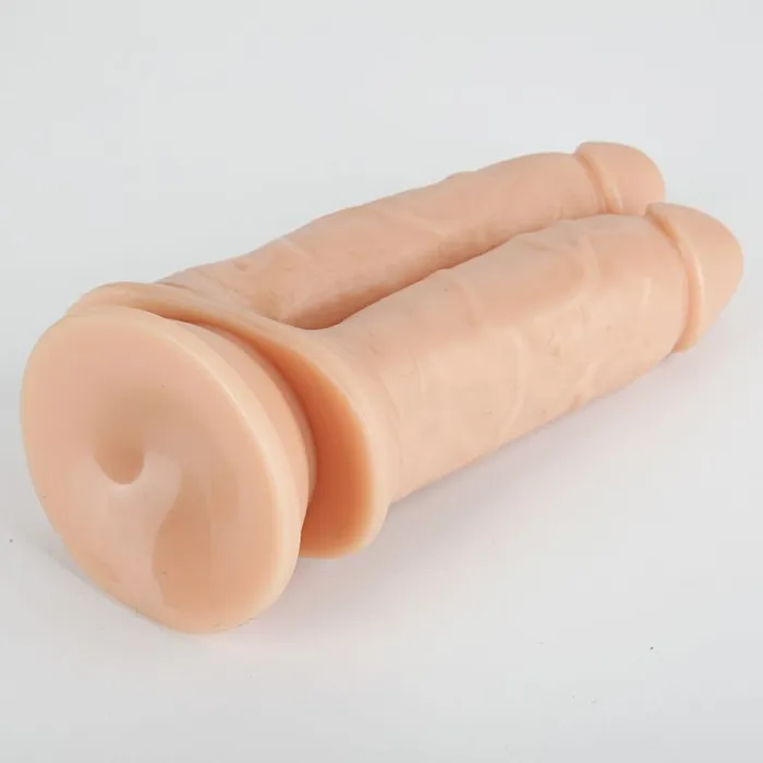 Double Penetration Twin Dildo Flesh XMEN Dildos