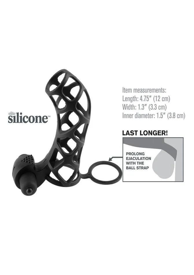 Fantasy XTensions Fantasy XTensions Silicone Extreme Power Vibrating Cock Cage Male Sex Toys Fantasy XTensions Fantasy XTensions Silicone Extreme Power Vibrating Cock Cage Male Sex Toys