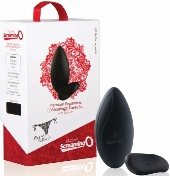 Female Sex Toys Screaming O Premium Ergonomic Remote Panty Set Free Clean Vibe