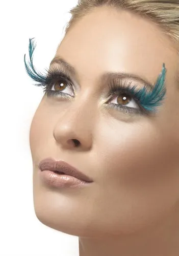 Fever Lingerie Vibrators Black Teal Eyelashes