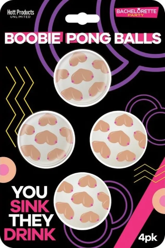 Hott Products Unlimited Dildos Boobie Beer Pong Balls