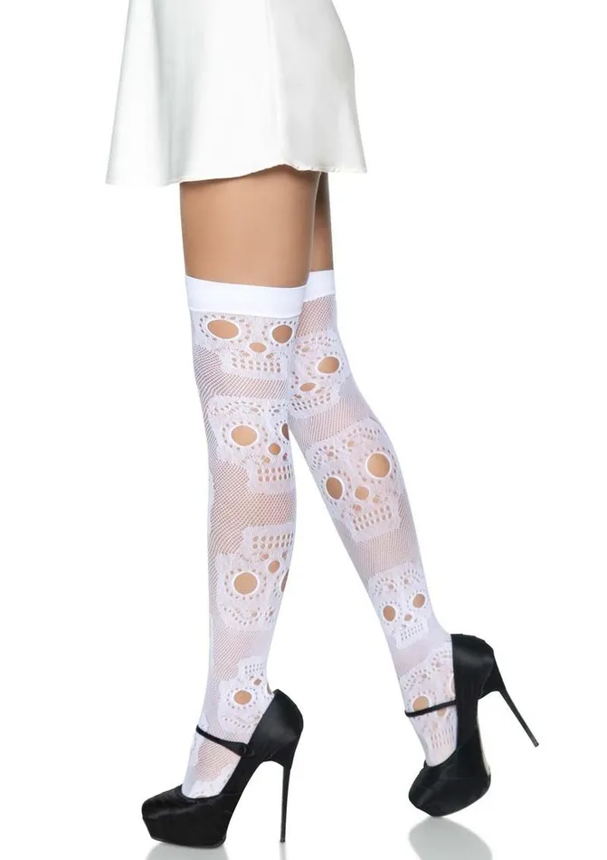 Leg Avenue Sugar Skull Net Thigh Highs Leg Avenue Vibrators