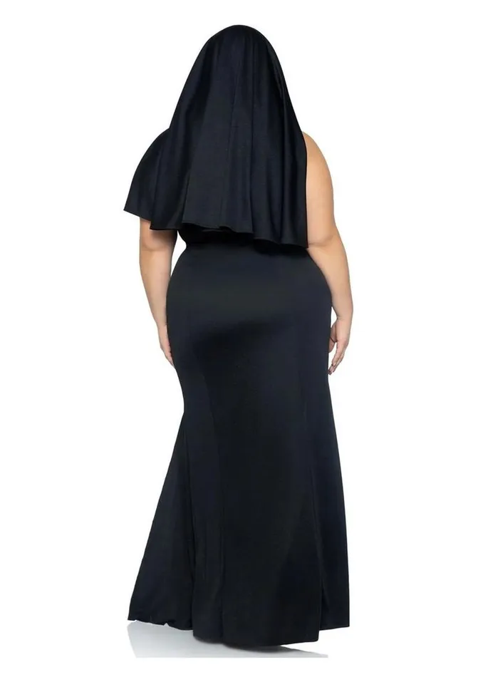 Leg Avenue Sultry Sinner Dual Slit Garter Dress with Vinyl Cross Detail Vinyl Collar and Nun Habit Leg Avenue Female Sex Toys Leg Avenue Sultry Sinner Dual Slit Garter Dress with Vinyl Cross Detail Vinyl Collar and Nun Habit Leg Avenue Female Sex Toys