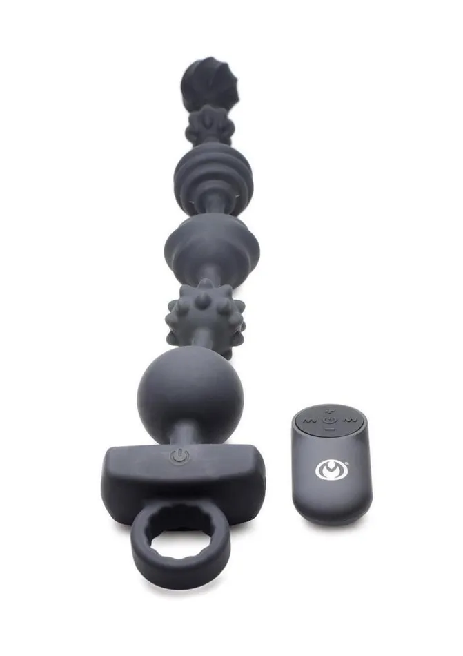 Male Sex Toys Master Series Master Series Vibrating Silicone Anal Beads with Remote Control