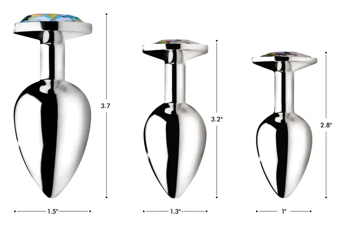 Male Sex Toys XR Brands Booty Sparks Rainbow Prism Gem Anal Plug Medium Male Sex Toys XR Brands Booty Sparks Rainbow Prism Gem Anal Plug Medium