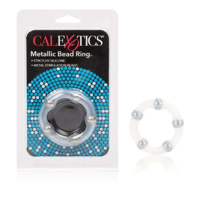 Metallic Bead Ring CalExotics Male Sex Toys