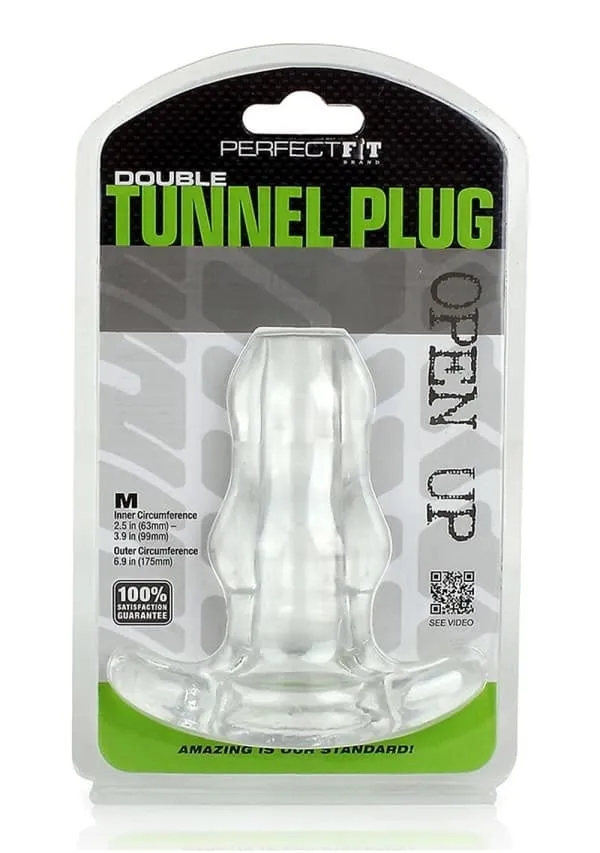Perfect Fit Male Sex Toys Double Tunnel Plug Medium