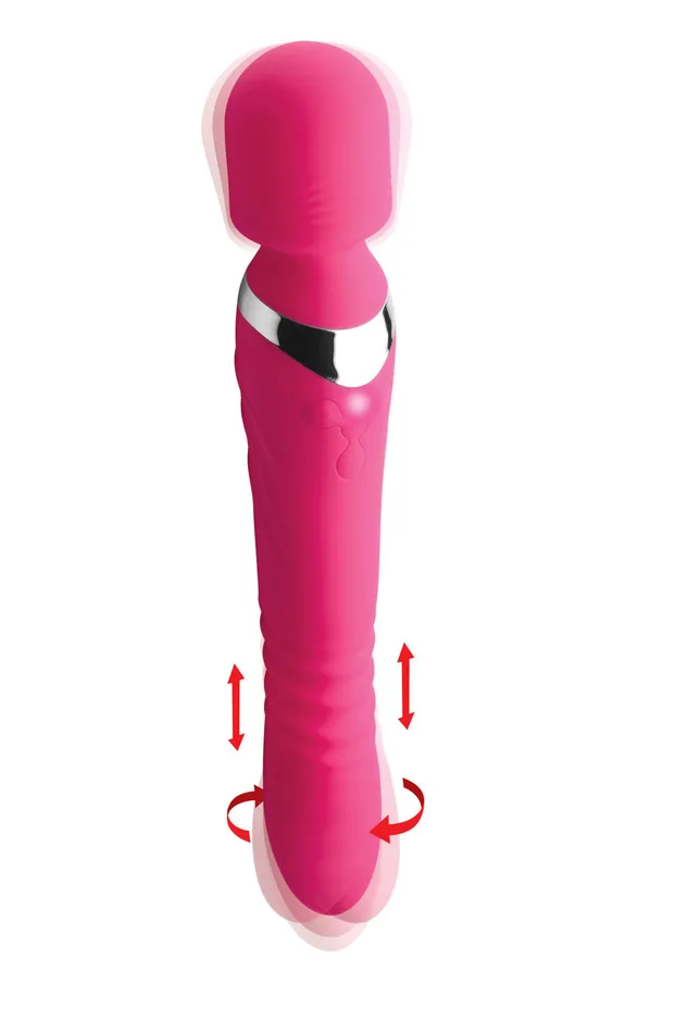 Vibrators XR Brands inmi Ultra Thrusting and Vibrating Silicone Wand