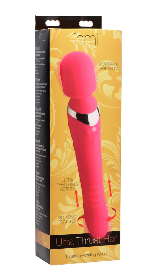 Vibrators XR Brands inmi Ultra Thrusting and Vibrating Silicone Wand Vibrators XR Brands inmi Ultra Thrusting and Vibrating Silicone Wand
