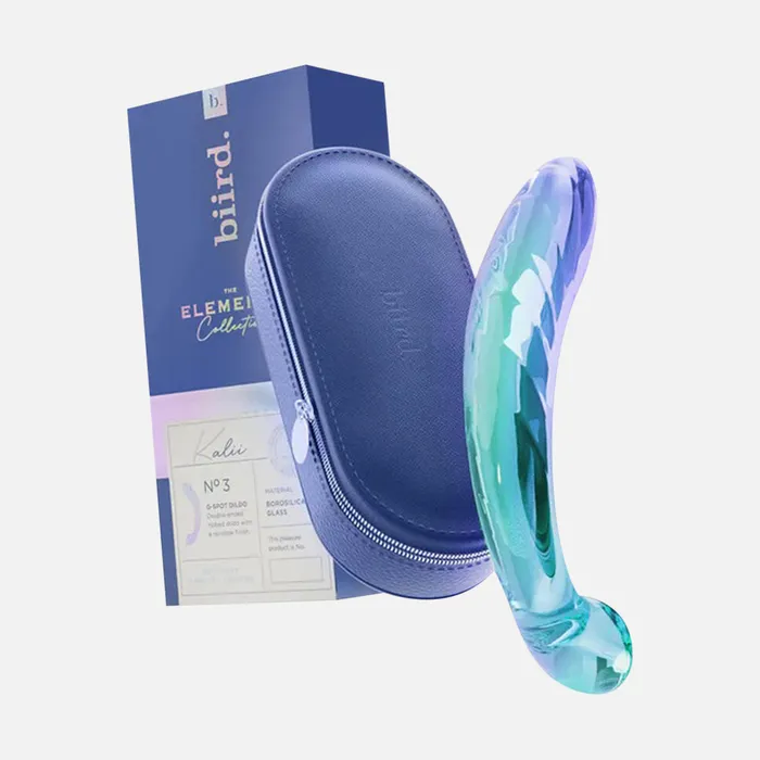 Biird Dildos Kalii Glass Gspot Dildo Teal Biird Dildos Kalii Glass Gspot Dildo Teal
