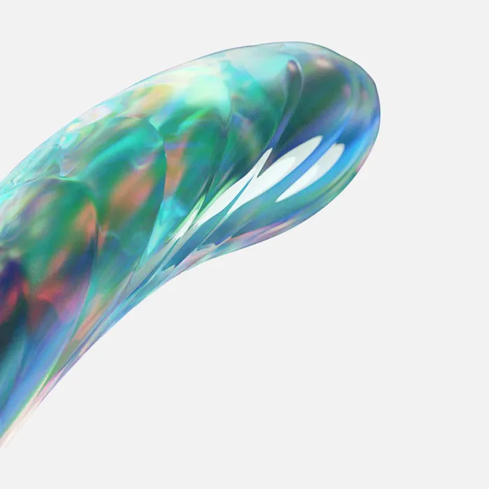 Biird Dildos Kalii Glass Gspot Dildo Teal Biird Dildos Kalii Glass Gspot Dildo Teal