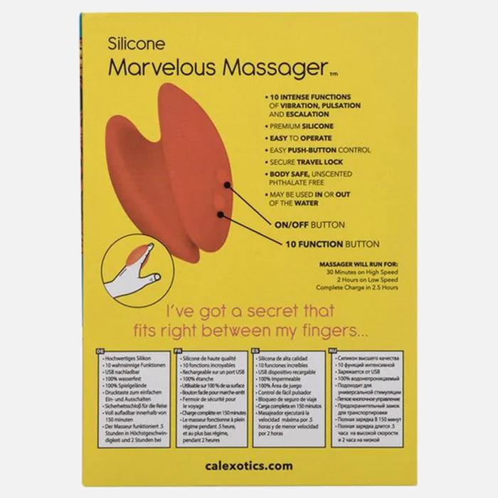 CalExotics Female Sex Toys Mini Marvels Silicone Marvelous Finger Vibrator CalExotics Female Sex Toys Mini Marvels Silicone Marvelous Finger Vibrator