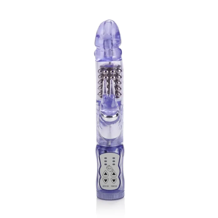 CalExotics Vibrators Waterproof Jack Rabbit 5 Rows Purple