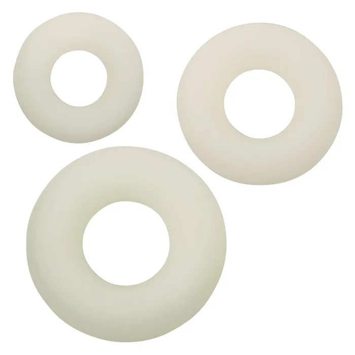 Female Sex Toys CalExotics Alpha GlowintheDark Liquid Silicone 3 Ring Set White Female Sex Toys CalExotics Alpha GlowintheDark Liquid Silicone 3 Ring Set White