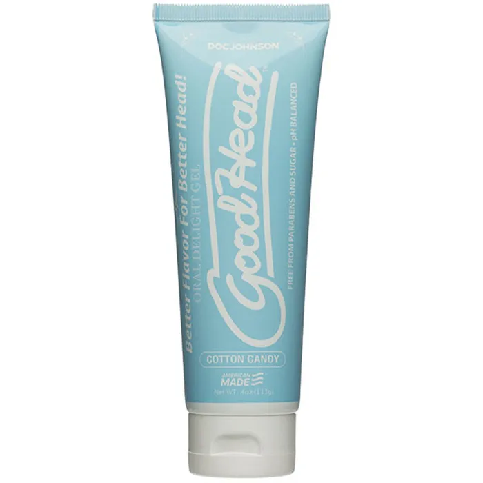 Goodhead Oral Delight Gel 4 Oz Tube Cotton Candy Doc Johnson Enhancers