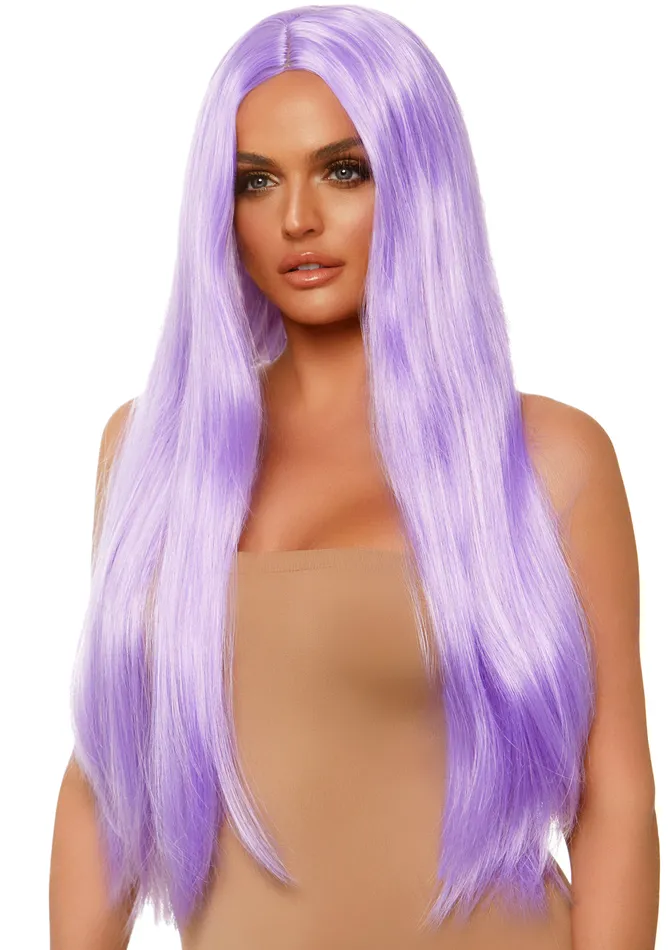 Long Straight Wig 33 Inch Lavender Leg Avenue Anal