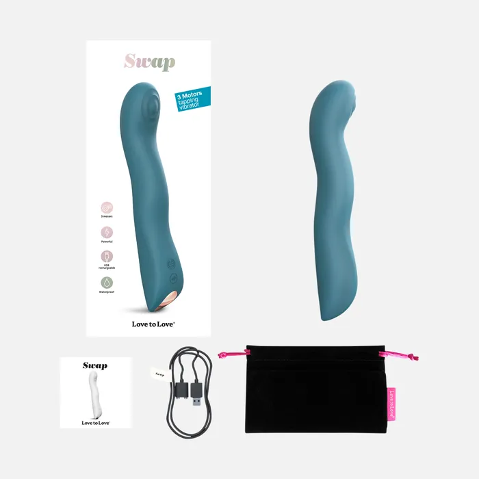 Love to Love Vibrators Swap GSpot Vibrator Teal Love to Love Vibrators Swap GSpot Vibrator Teal