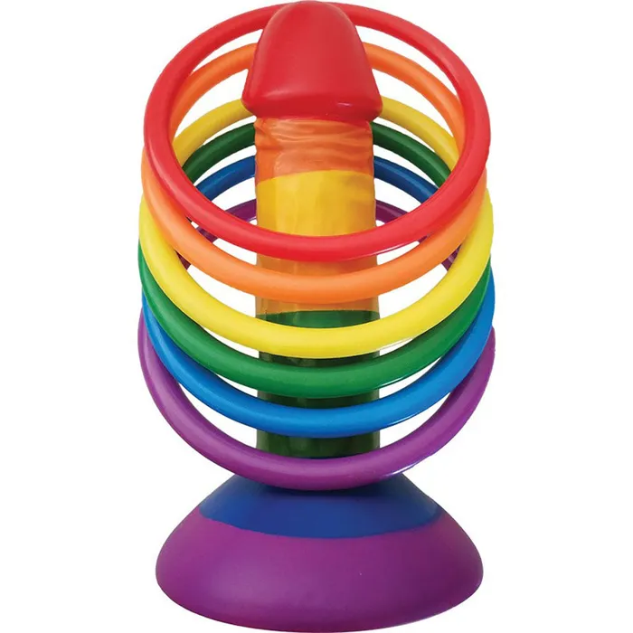 Male Sex Toys Hott Products Rainbow Pecker Party Ring Toss