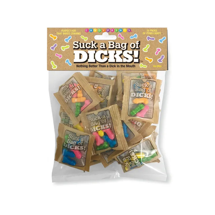 Male Sex Toys Little Genie Suck a Bag of Dicks 25 Individual Fun Size Packages