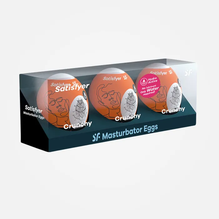 Male Sex Toys Satisfyer Crunchy Stroker Sleeves 3 Pack Single Use Masturbator Eggs Male Sex Toys Satisfyer Crunchy Stroker Sleeves 3 Pack Single Use Masturbator Eggs