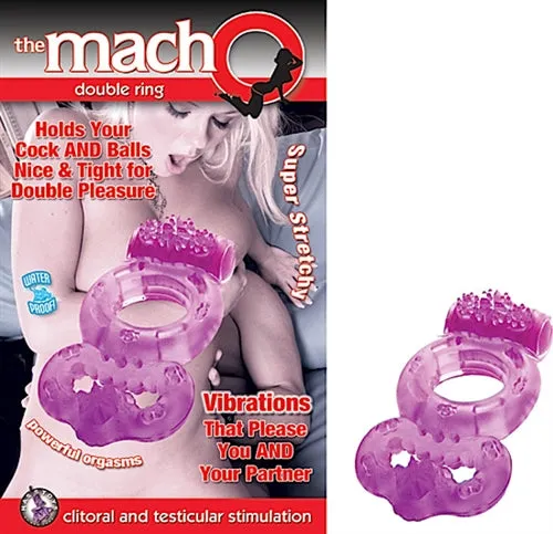 Nasstoys Dildos The Macho Double Ring Purple